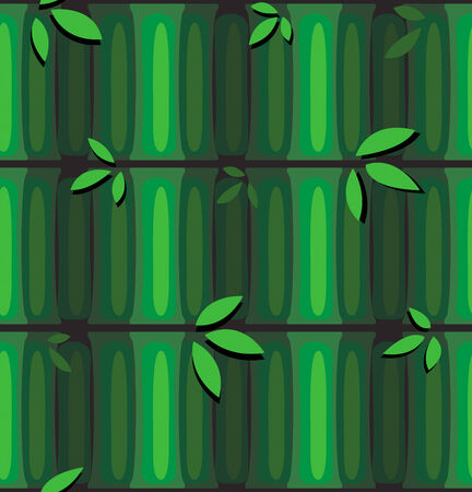 Seamless bamboo pattern at the summer nightのイラスト素材