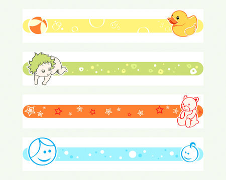 Colorful pregnancy tickers for online social networksのイラスト素材
