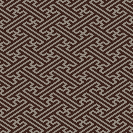 Retro japanese linen seamless pattern in dark colorsのイラスト素材