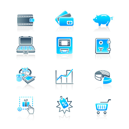 Money matters icons | MARINE seriesのイラスト素材