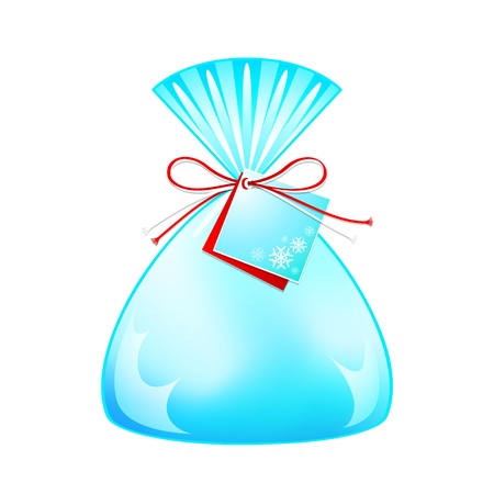 Wrapped gift for winter season isolatedのイラスト素材
