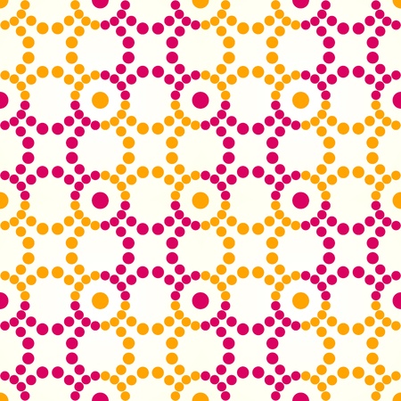 Seamless colorful rhythm dots patternのイラスト素材