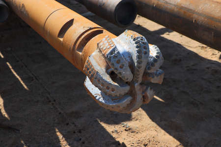 Drilling rig. Drilling deep wells. Drilling equipment and tools. Mineral exploration. The device of wells for freezing soil.の写真素材
