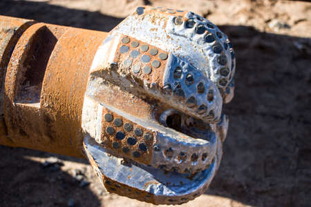Drilling rig. Drilling deep wells. Drilling equipment and tools. Mineral exploration. The device of wells for freezing soil.の写真素材