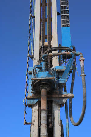 Drilling rig. Industry The device of deep wells for freezing soil.の写真素材