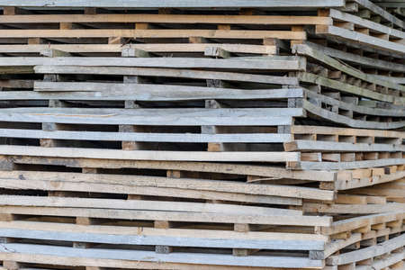 Wood lattice fence texture background. Old wooden structures in the form of latticeの写真素材