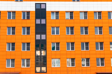 A modern kindergarten or school in a new area of the city. Social security of the people. Caring for...