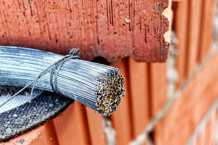 Use of knitting wire for reinforcement in the construction of a house. The prepared knitting wire...