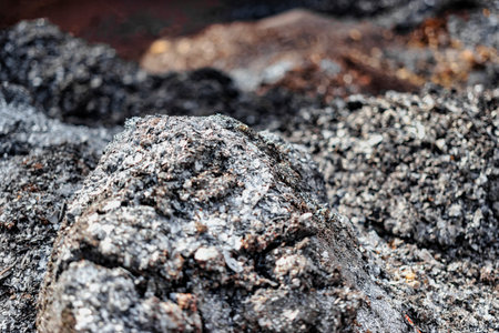 A lot of metal shavings close-up, after working on a milling machine or CNC machine. Texture metal...