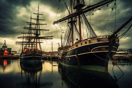 Large sailing yacht in the sea. Cruiseの素材