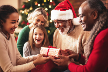 A group of people that are holding a presentの素材
