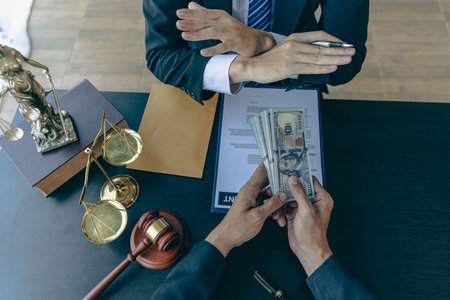 Lawyers refuse to take bribes with illegal business practices. Fraud in contracted businesses The...