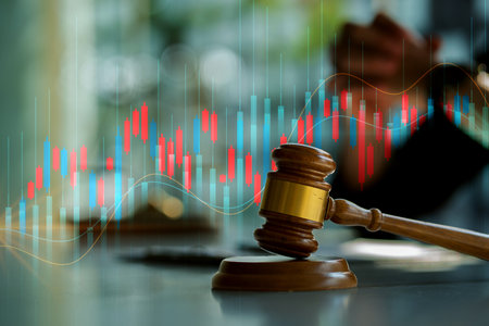 The scales of injustice, the hammer of the law tiger skin judges on the table in the conceptual law...