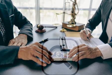A lawyer or businessman who accepts bribes from clients Make a fraudulent deal to win a court case....