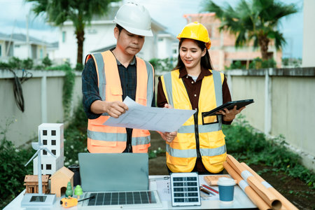 Engineers and architects work with site plans, develop concepts, and hold project meetings to...