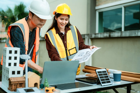 Engineers and architects work with site plans, develop concepts, and hold project meetings to...