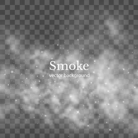 Smoke vector effect on checkered background. EPS10のイラスト素材