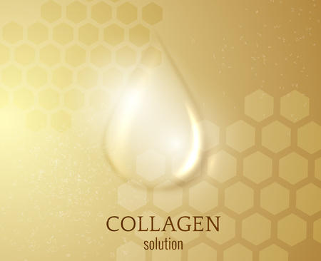 Collagen drop vector background. EPS10のイラスト素材