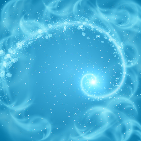 Golden spiral christmas background. Vector eps10のイラスト素材