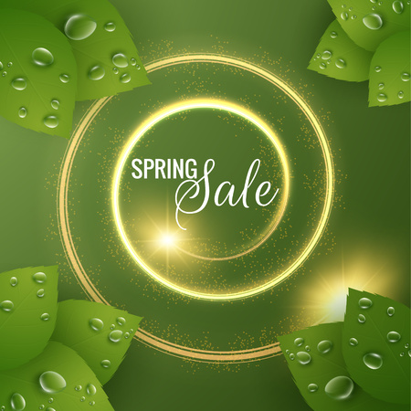 Spring vector background with shiny spiralのイラスト素材