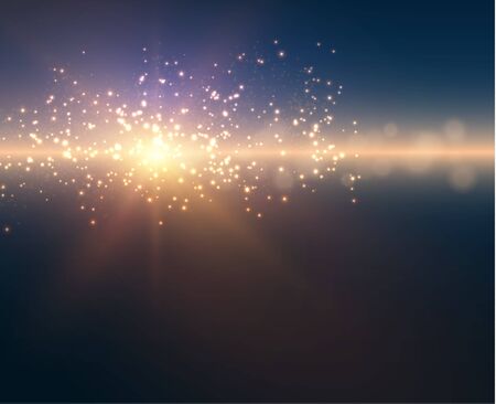 Blurred sunrise vector background.のイラスト素材