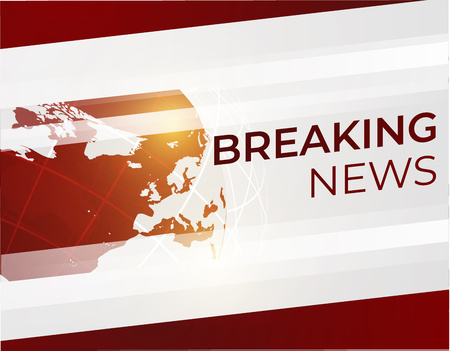 Breaking News vector background illustration.のイラスト素材