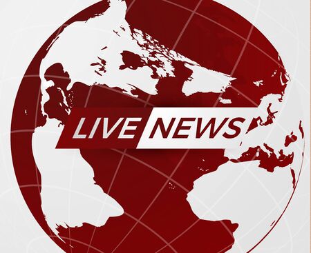News vector background with globe illustration.のイラスト素材