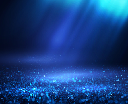 Glittering dust spotlight, stage light with shiny particles on the floor. vector eps10.のイラスト素材