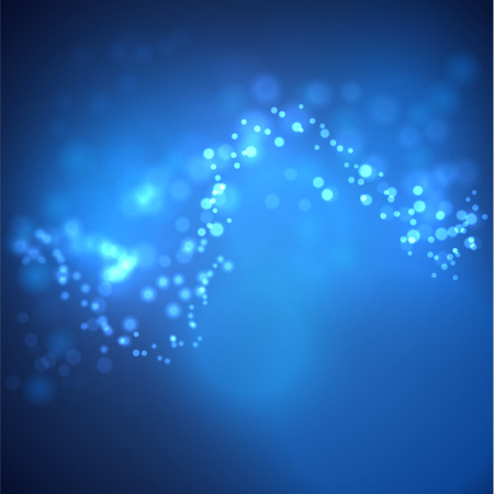 Shiny bokeh and glittering dust. Vector EPS10.のイラスト素材