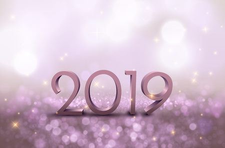 2019 abstract New Year holiday background. Vector eps10のイラスト素材