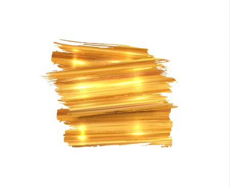 Golden grunge brush strokes vector background. EPS10のイラスト素材