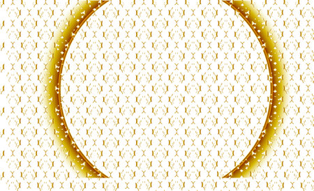 Golden frame on white background. Vector illustration for your graphic design.の写真素材