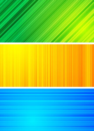Simple abstract banners with strips (eps 10)のイラスト素材