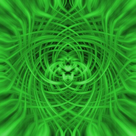 Abstract pattern with green wavesの写真素材