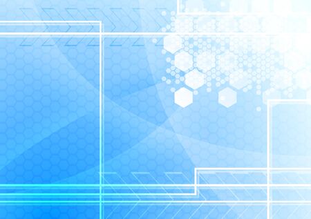 Blue tech background - illustrationのイラスト素材