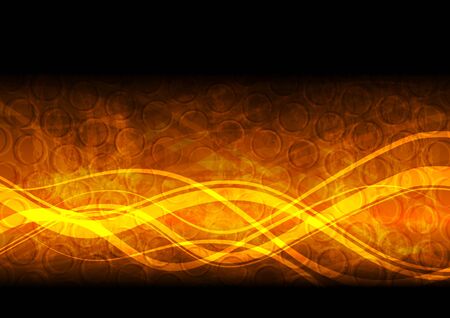 Abstract waves on grunge background のイラスト素材