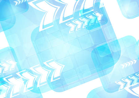 Abstract tech background with arrowsのイラスト素材