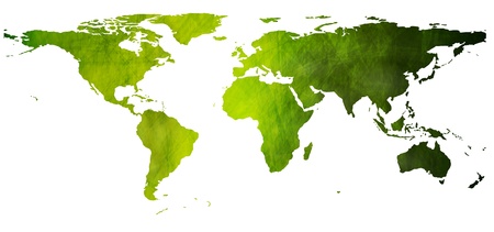 World vector map in grunge style. Eps 10のイラスト素材