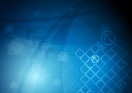 Blue technical design.のイラスト素材