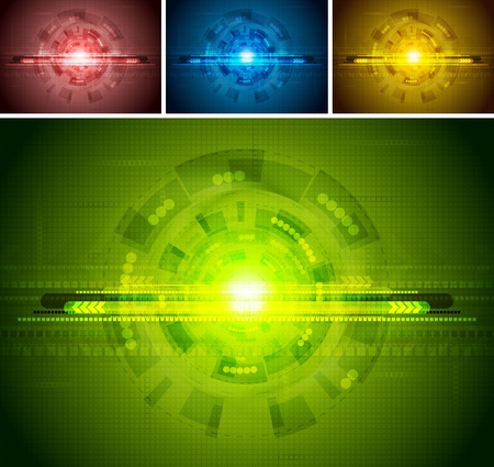 Colorful hi-tech backgrounds. Vector illustration eps 10のイラスト素材