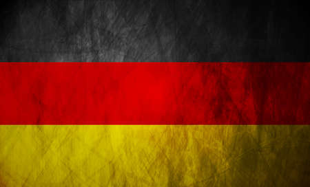 Grunge illustration of German flag. のイラスト素材