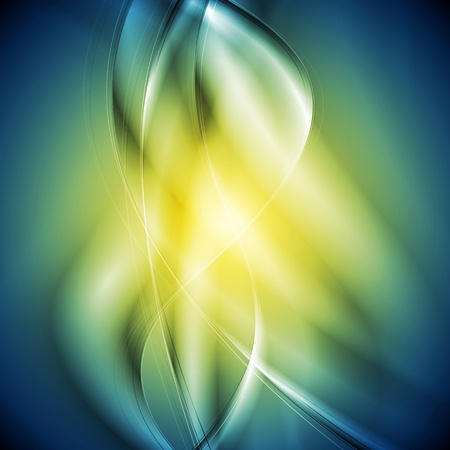 Blue and yellow wavy background  のイラスト素材
