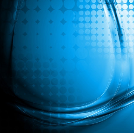 Abstract blue wavesのイラスト素材
