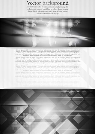 Abstract tech business background with world map.のイラスト素材
