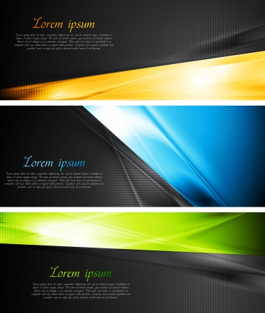 Abstract colourful banners. のイラスト素材