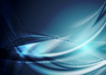 Dark blue wavy background. Vector design eps 10のイラスト素材