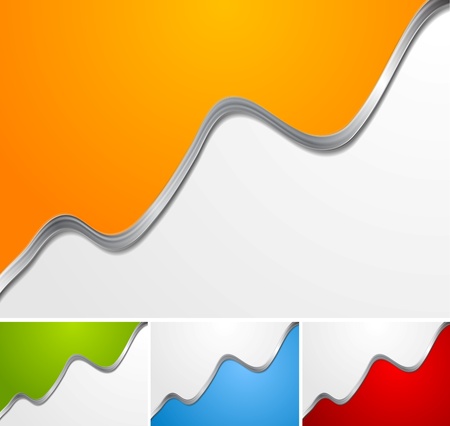 Abstract colourful wavy backgrounds. Vector design eps 10のイラスト素材