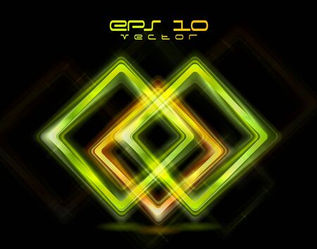 Abstract shiny squares shapes. のイラスト素材