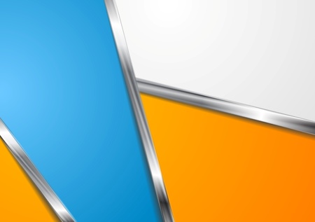 Modern abstract background with metallic stripes.のイラスト素材