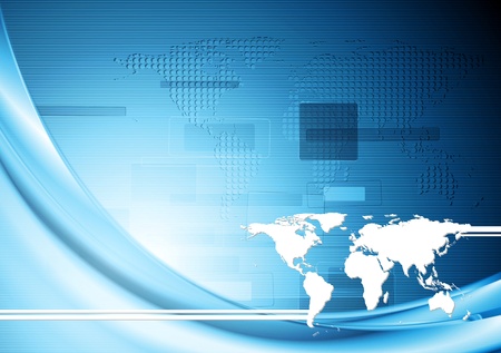 Creative technology blue background のイラスト素材